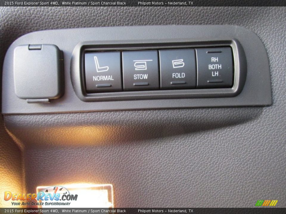 2015 Ford Explorer Sport 4WD White Platinum / Sport Charcoal Black Photo #20