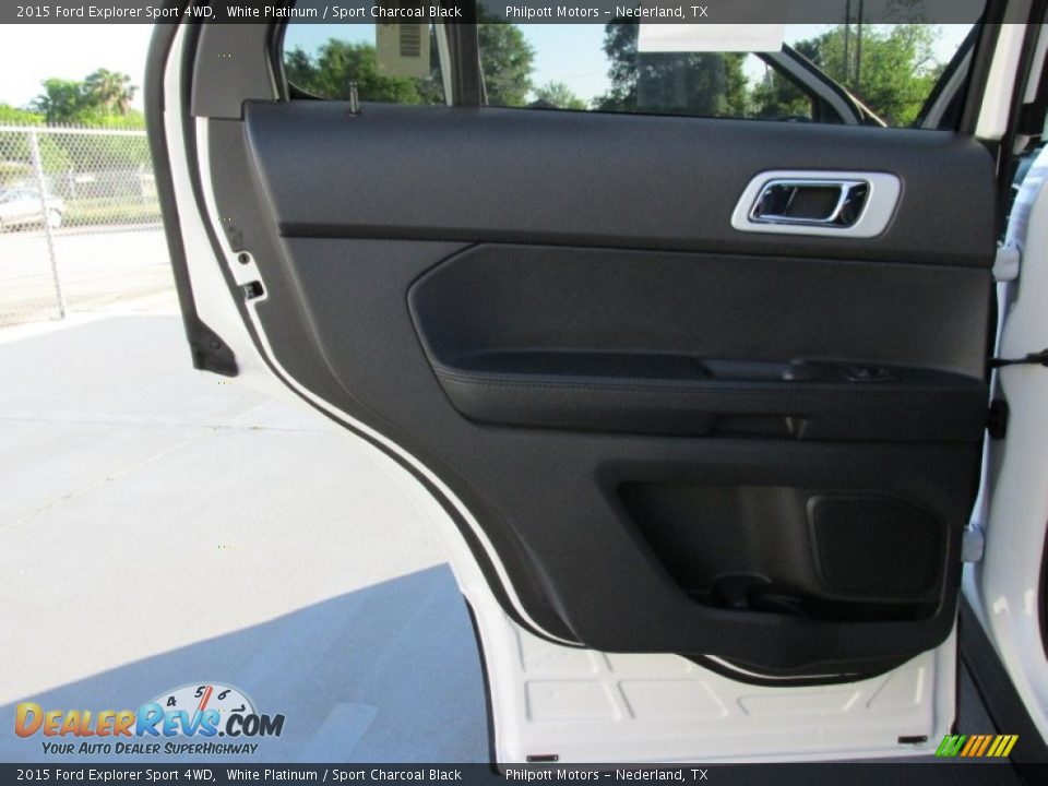 2015 Ford Explorer Sport 4WD White Platinum / Sport Charcoal Black Photo #22