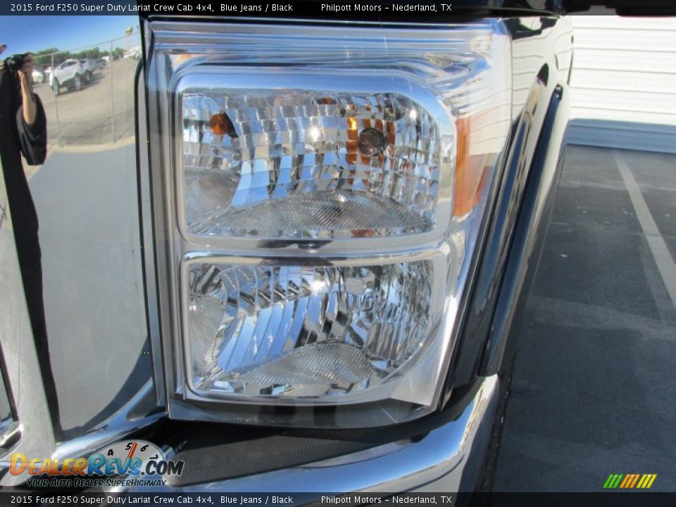 2015 Ford F250 Super Duty Lariat Crew Cab 4x4 Blue Jeans / Black Photo #9