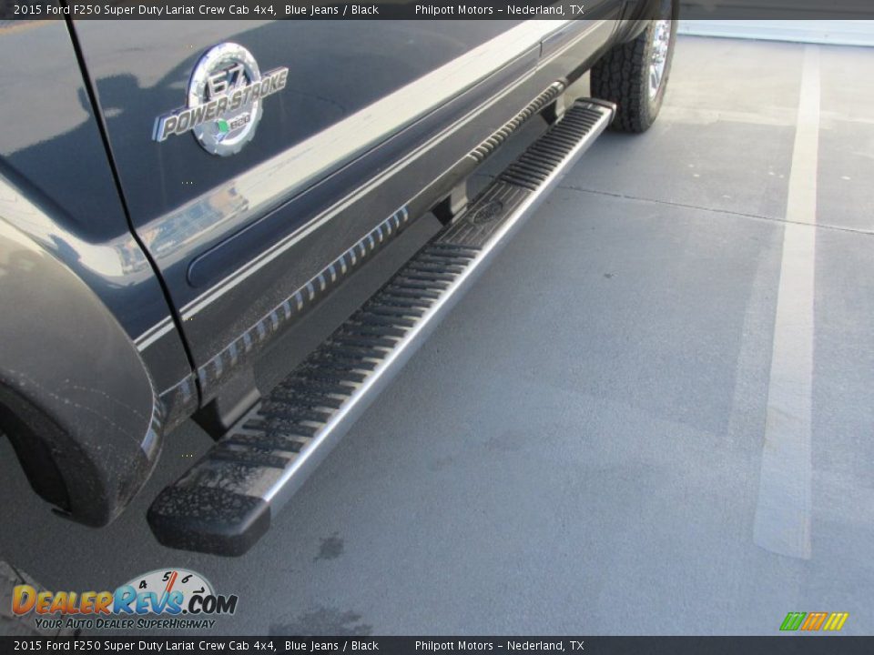 2015 Ford F250 Super Duty Lariat Crew Cab 4x4 Blue Jeans / Black Photo #12