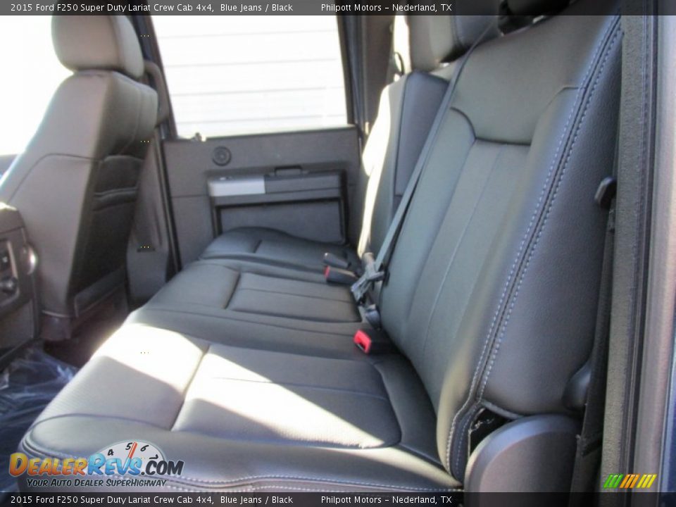 2015 Ford F250 Super Duty Lariat Crew Cab 4x4 Blue Jeans / Black Photo #21