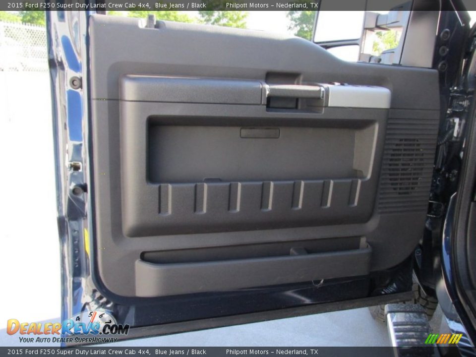 2015 Ford F250 Super Duty Lariat Crew Cab 4x4 Blue Jeans / Black Photo #22