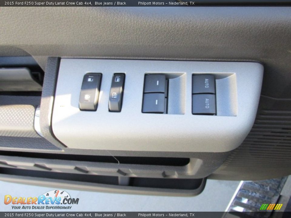 2015 Ford F250 Super Duty Lariat Crew Cab 4x4 Blue Jeans / Black Photo #24