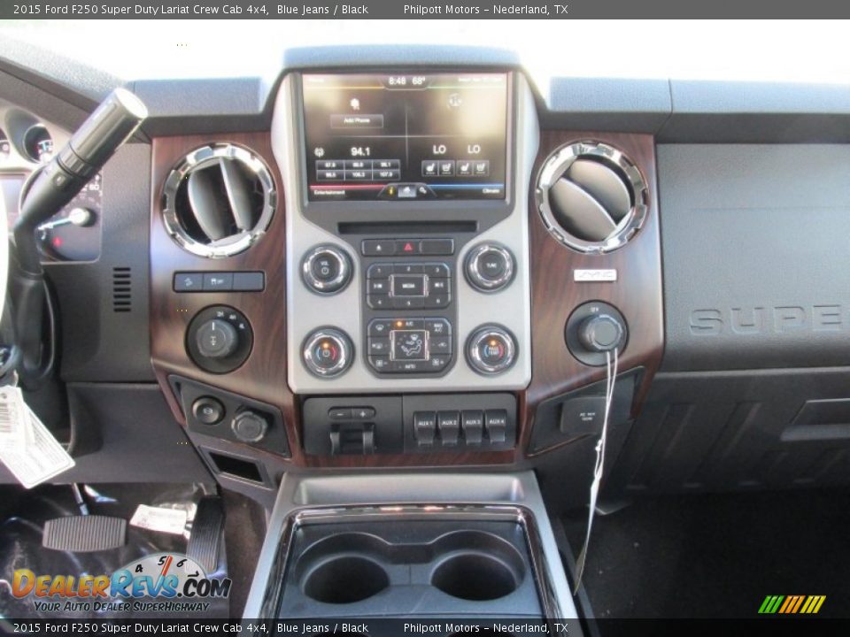 2015 Ford F250 Super Duty Lariat Crew Cab 4x4 Blue Jeans / Black Photo #29