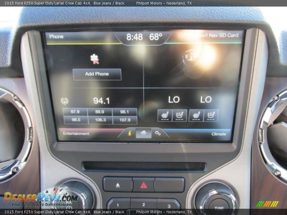 2015 Ford F250 Super Duty Lariat Crew Cab 4x4 Blue Jeans / Black Photo #30
