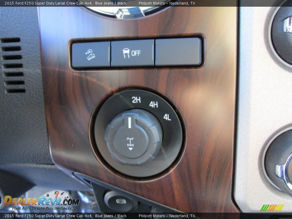 2015 Ford F250 Super Duty Lariat Crew Cab 4x4 Blue Jeans / Black Photo #34