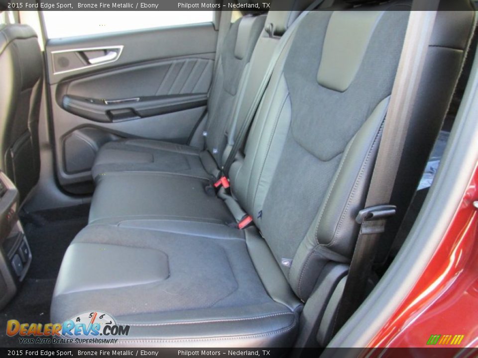 Rear Seat of 2015 Ford Edge Sport Photo #21