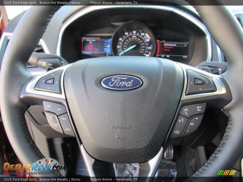 2015 Ford Edge Sport Steering Wheel Photo #33