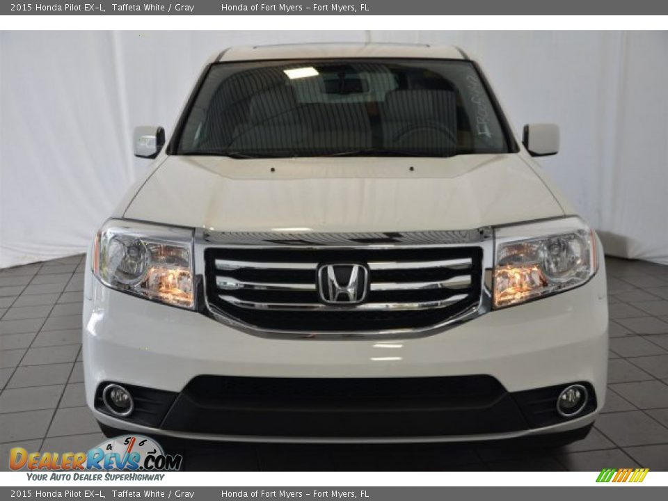 2015 Honda Pilot EX-L Taffeta White / Gray Photo #2