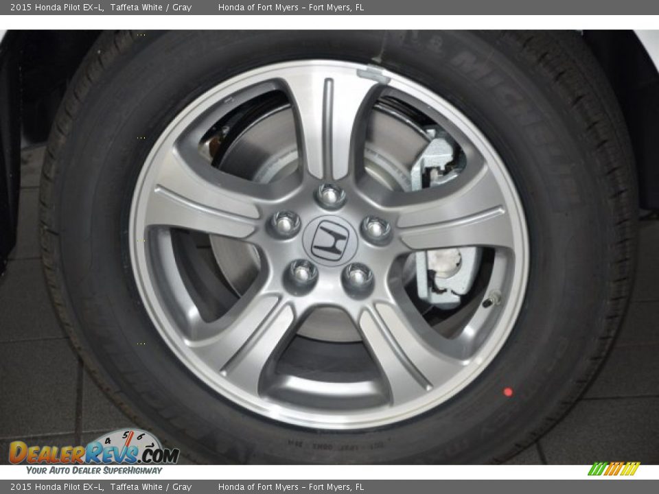 2015 Honda Pilot EX-L Taffeta White / Gray Photo #3
