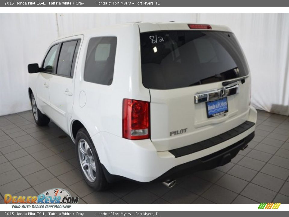 2015 Honda Pilot EX-L Taffeta White / Gray Photo #5
