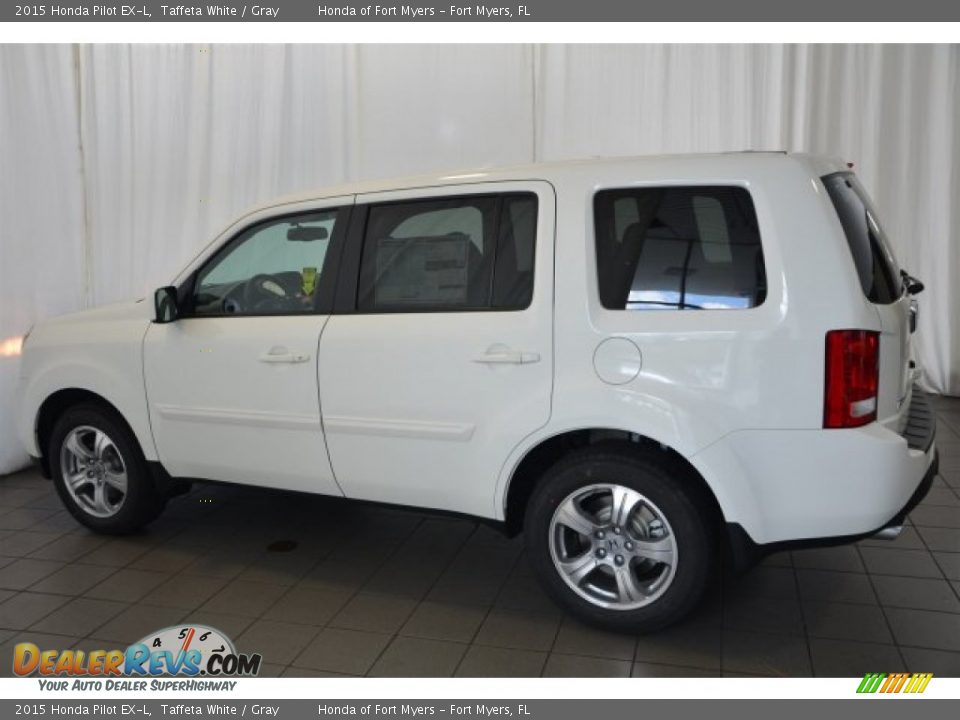 2015 Honda Pilot EX-L Taffeta White / Gray Photo #7
