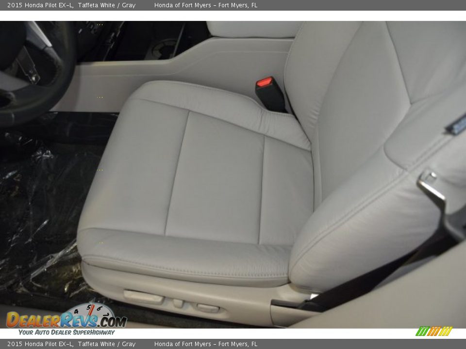 2015 Honda Pilot EX-L Taffeta White / Gray Photo #10