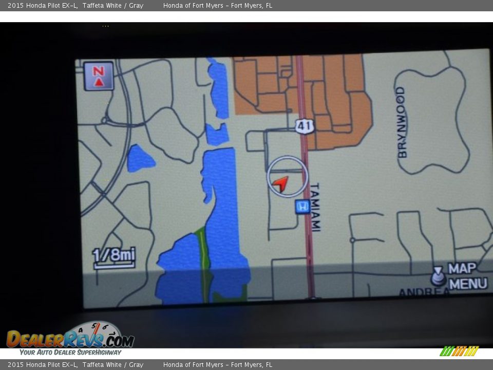 2015 Honda Pilot EX-L Taffeta White / Gray Photo #13