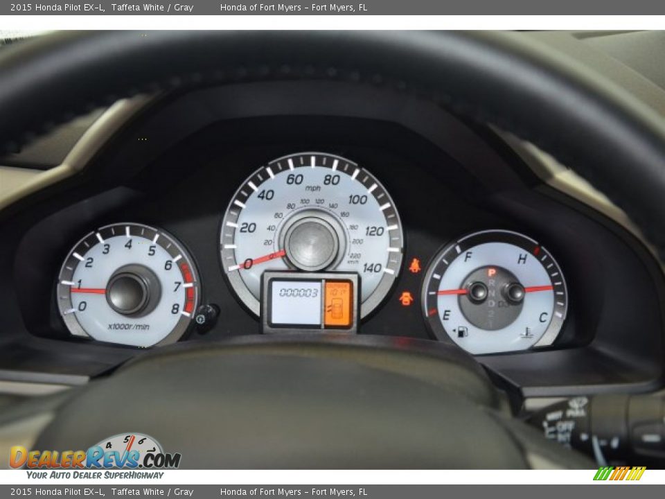 2015 Honda Pilot EX-L Taffeta White / Gray Photo #17