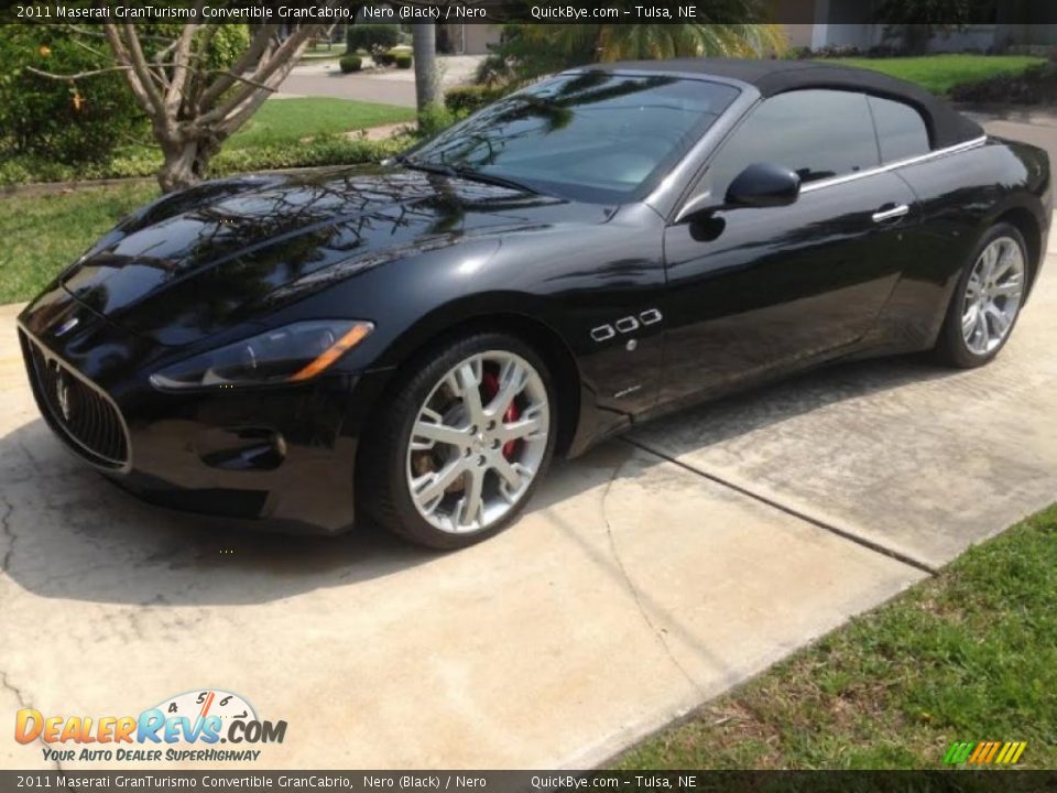 2011 Maserati GranTurismo Convertible GranCabrio Nero (Black) / Nero Photo #2