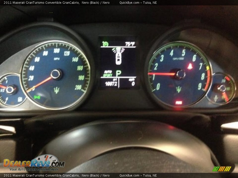 2011 Maserati GranTurismo Convertible GranCabrio Nero (Black) / Nero Photo #5