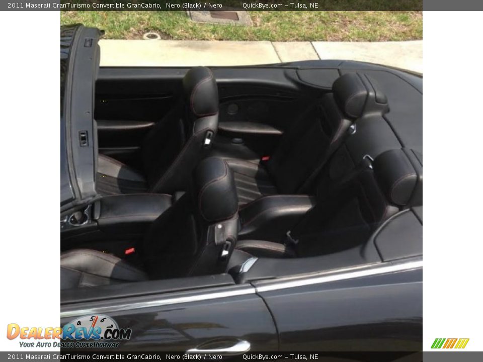 2011 Maserati GranTurismo Convertible GranCabrio Nero (Black) / Nero Photo #7