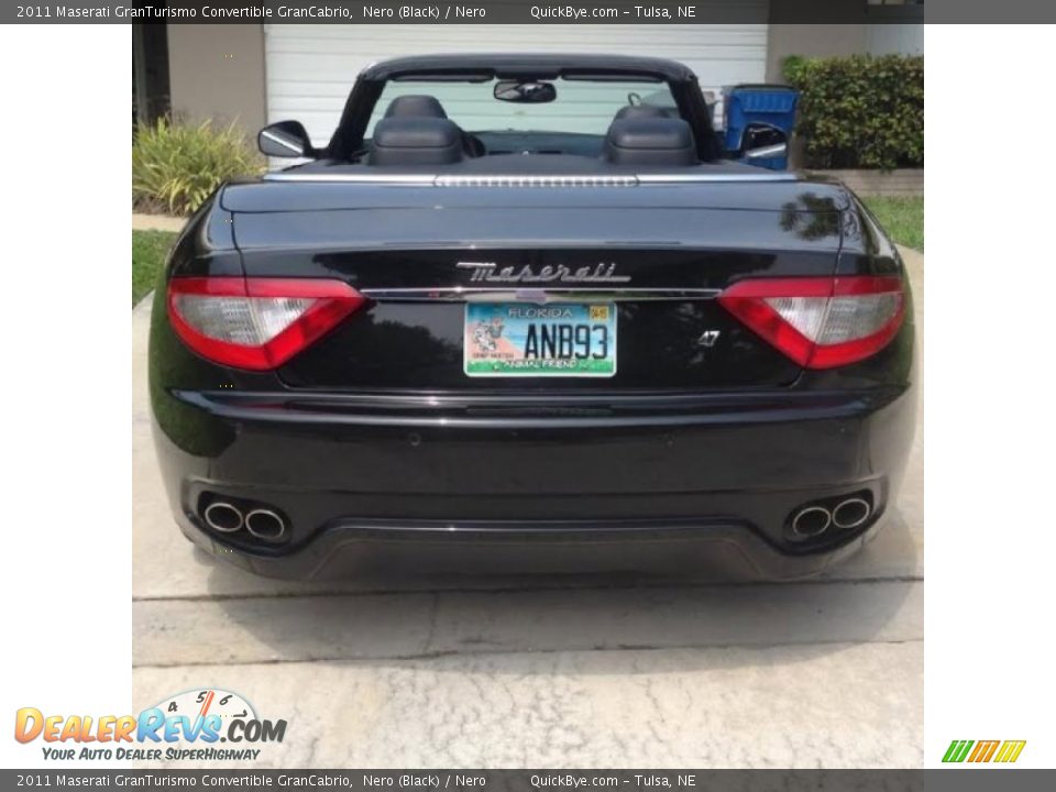 2011 Maserati GranTurismo Convertible GranCabrio Nero (Black) / Nero Photo #10