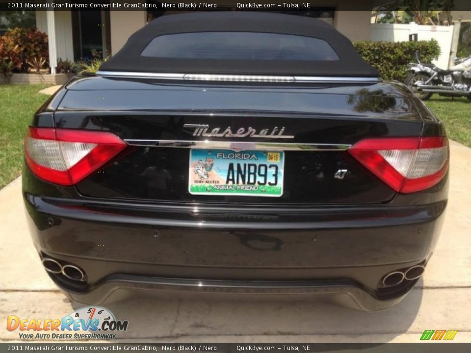 2011 Maserati GranTurismo Convertible GranCabrio Nero (Black) / Nero Photo #11