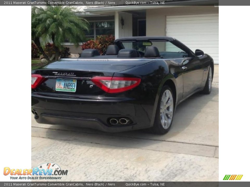 2011 Maserati GranTurismo Convertible GranCabrio Nero (Black) / Nero Photo #12