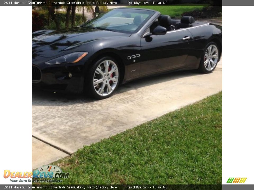 2011 Maserati GranTurismo Convertible GranCabrio Nero (Black) / Nero Photo #17