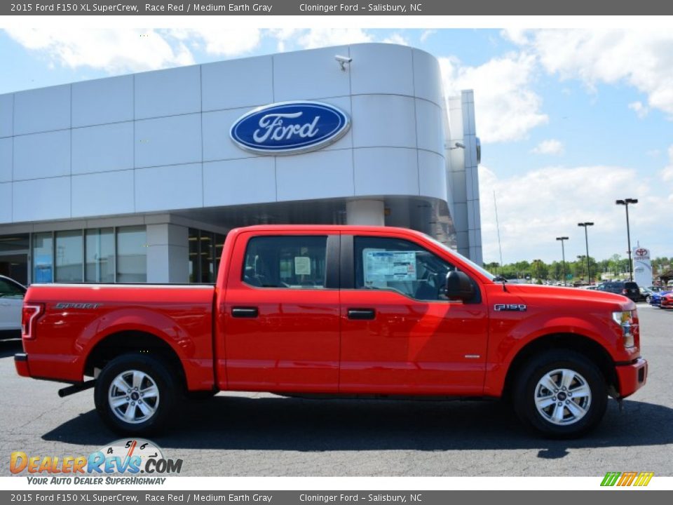 Race Red 2015 Ford F150 XL SuperCrew Photo #2
