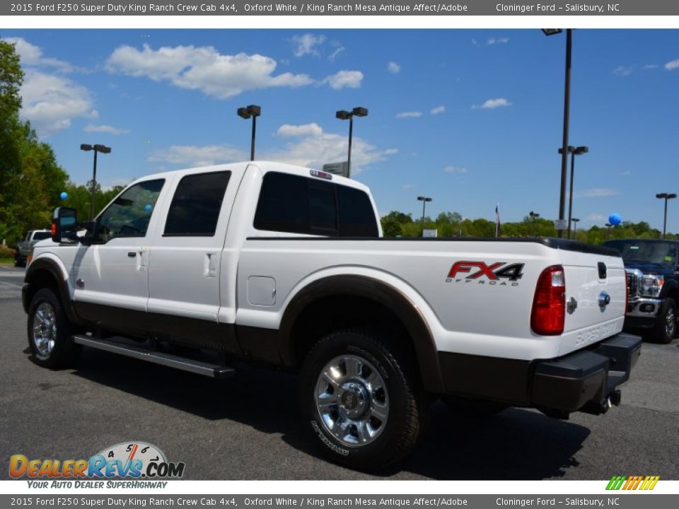 2015 Ford F250 Super Duty King Ranch Crew Cab 4x4 Oxford White / King Ranch Mesa Antique Affect/Adobe Photo #29