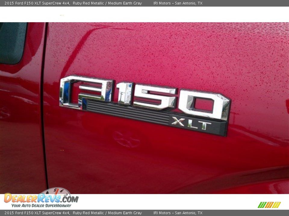 2015 Ford F150 XLT SuperCrew 4x4 Ruby Red Metallic / Medium Earth Gray Photo #4