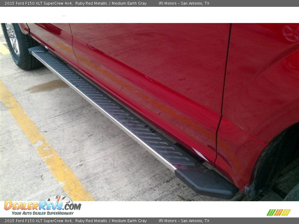 2015 Ford F150 XLT SuperCrew 4x4 Ruby Red Metallic / Medium Earth Gray Photo #6