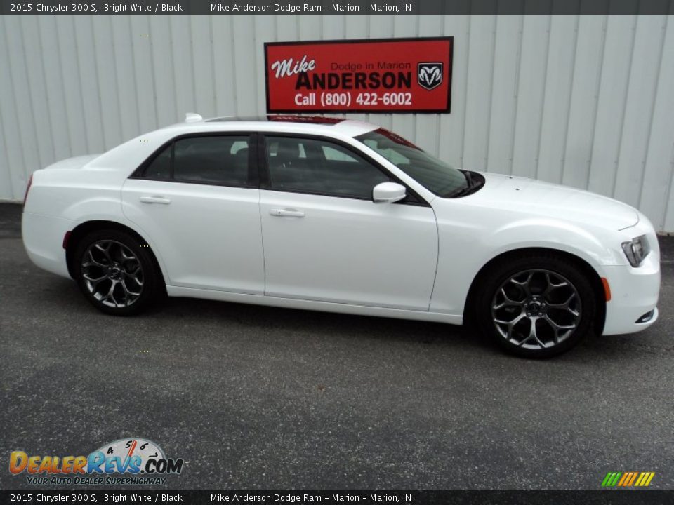 2015 Chrysler 300 S Bright White / Black Photo #2