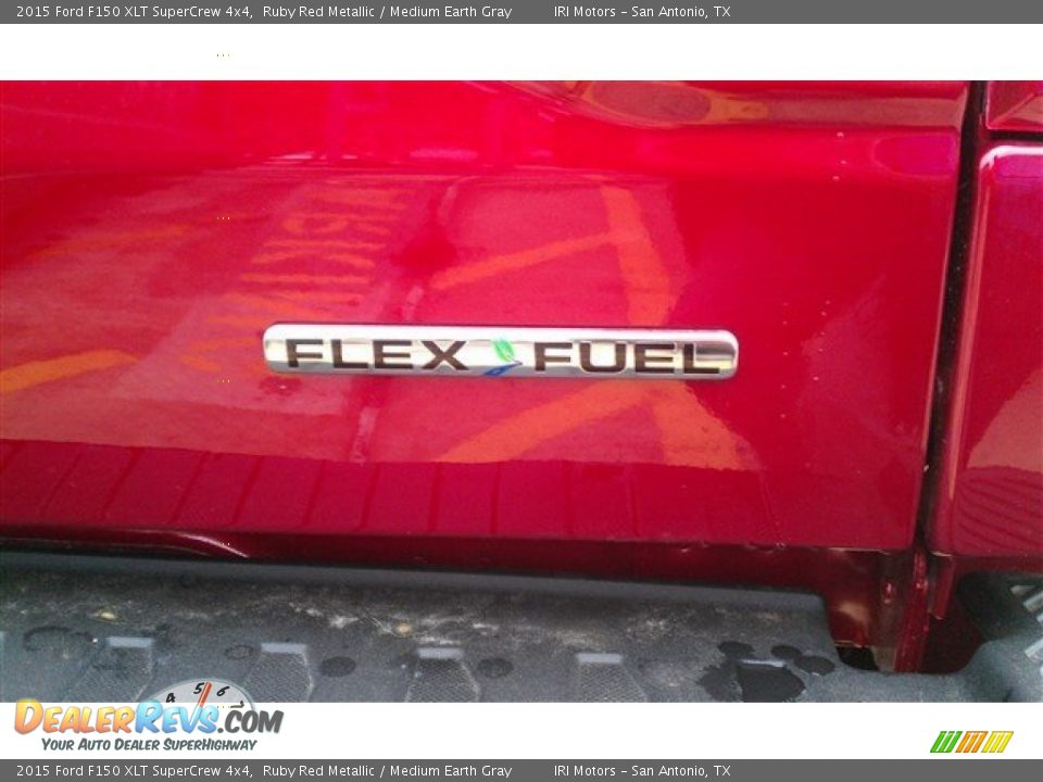 2015 Ford F150 XLT SuperCrew 4x4 Ruby Red Metallic / Medium Earth Gray Photo #14