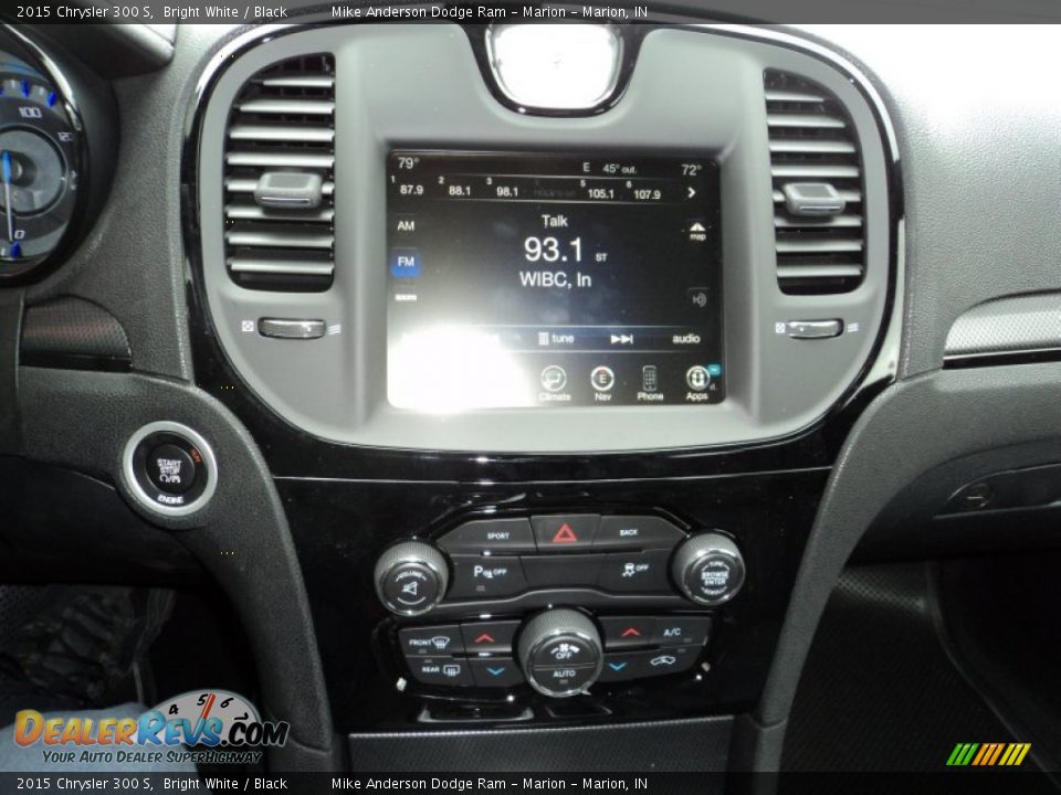 2015 Chrysler 300 S Bright White / Black Photo #6