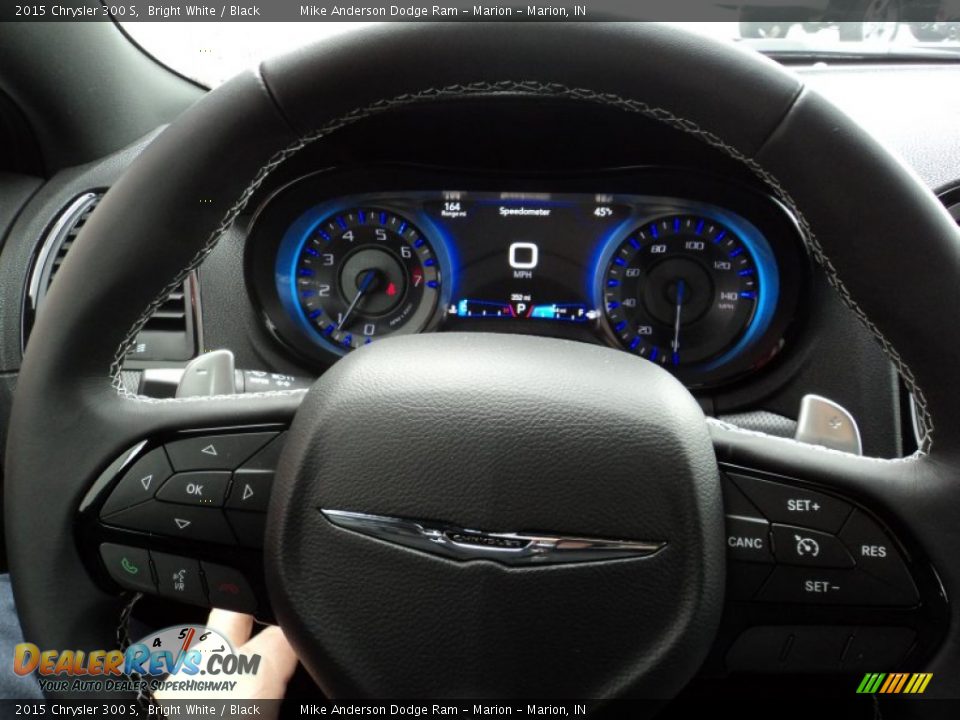 2015 Chrysler 300 S Bright White / Black Photo #7