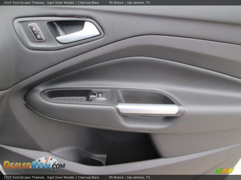 2015 Ford Escape Titanium Ingot Silver Metallic / Charcoal Black Photo #30