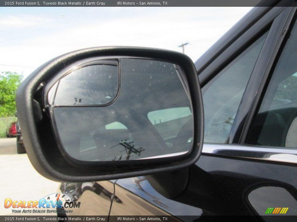 2015 Ford Fusion S Tuxedo Black Metallic / Earth Gray Photo #9