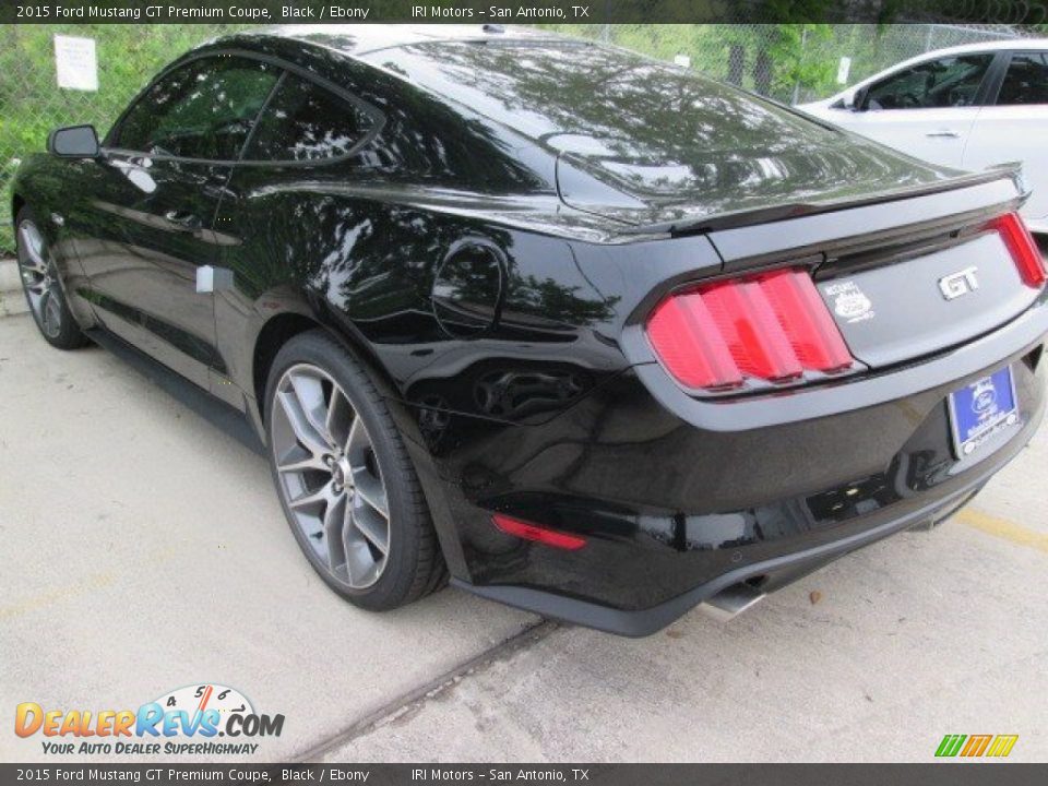 2015 Ford Mustang GT Premium Coupe Black / Ebony Photo #9