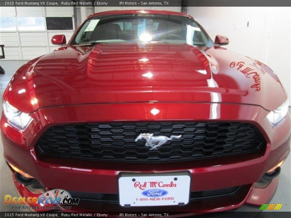 2015 Ford Mustang V6 Coupe Ruby Red Metallic / Ebony Photo #2