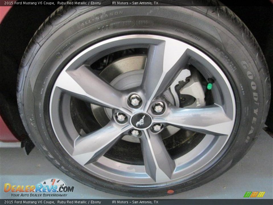 2015 Ford Mustang V6 Coupe Ruby Red Metallic / Ebony Photo #4