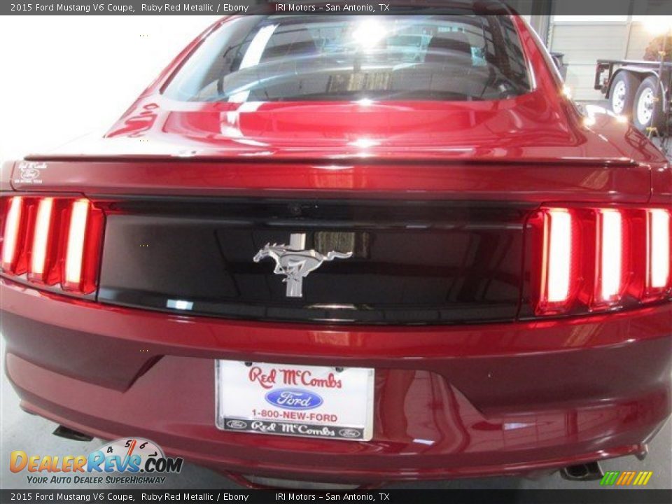 2015 Ford Mustang V6 Coupe Ruby Red Metallic / Ebony Photo #5