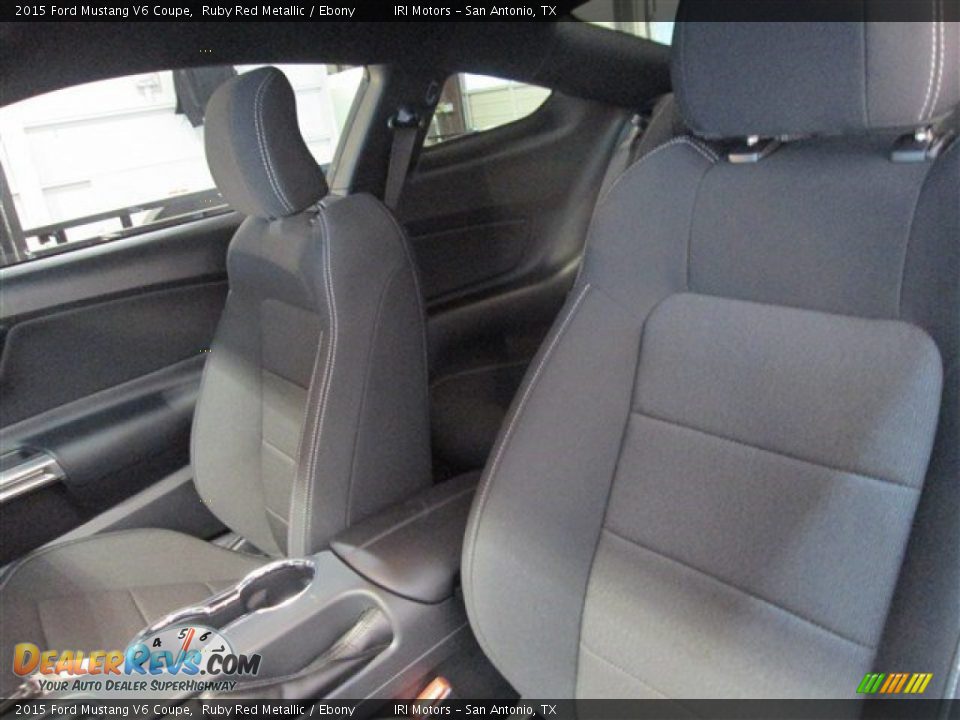 2015 Ford Mustang V6 Coupe Ruby Red Metallic / Ebony Photo #8