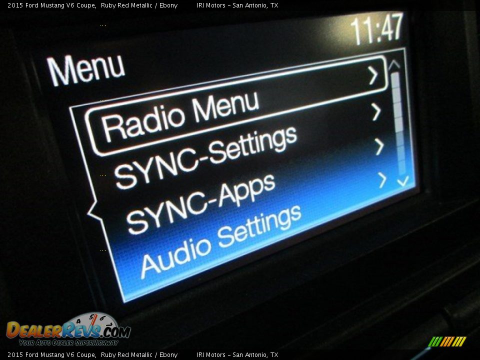 2015 Ford Mustang V6 Coupe Ruby Red Metallic / Ebony Photo #13