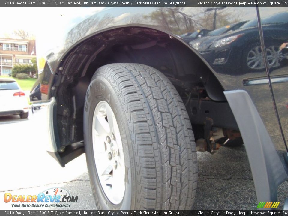 2010 Dodge Ram 1500 SLT Quad Cab 4x4 Brilliant Black Crystal Pearl / Dark Slate/Medium Graystone Photo #12