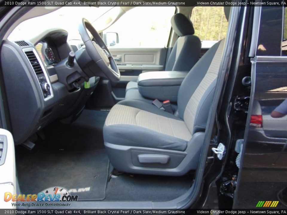 Dark Slate/Medium Graystone Interior - 2010 Dodge Ram 1500 SLT Quad Cab 4x4 Photo #14