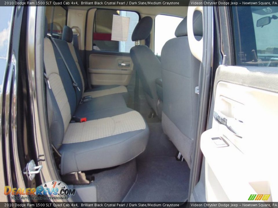 Rear Seat of 2010 Dodge Ram 1500 SLT Quad Cab 4x4 Photo #20
