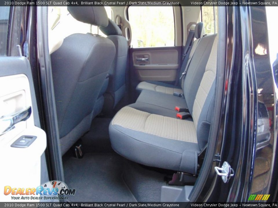 2010 Dodge Ram 1500 SLT Quad Cab 4x4 Brilliant Black Crystal Pearl / Dark Slate/Medium Graystone Photo #21