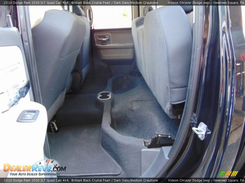 2010 Dodge Ram 1500 SLT Quad Cab 4x4 Brilliant Black Crystal Pearl / Dark Slate/Medium Graystone Photo #22