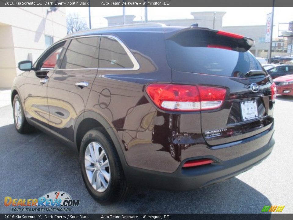 2016 Kia Sorento LX Dark Cherry / Satin Black Photo #2