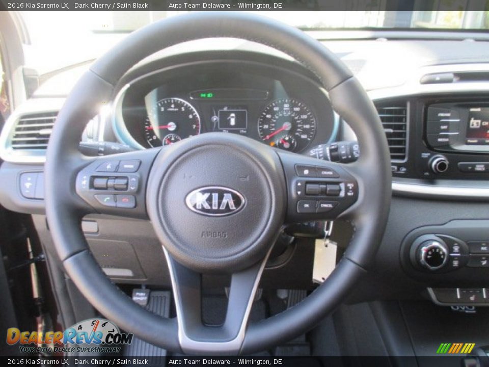 2016 Kia Sorento LX Dark Cherry / Satin Black Photo #7