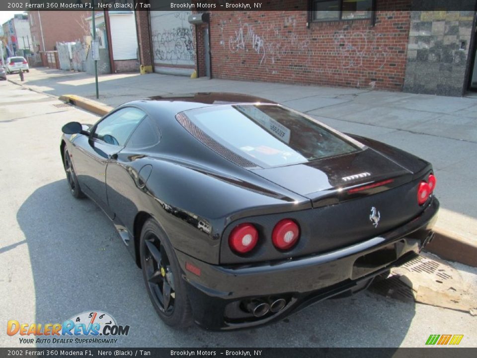 2002 Ferrari 360 Modena F1 Nero (Black) / Tan Photo #8